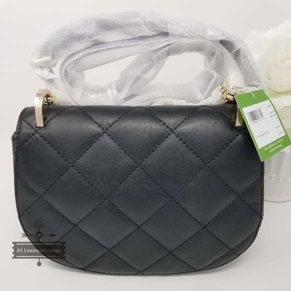 🔽 Kate spade emerson quilted black cossbody rita - Picture 6 of 8